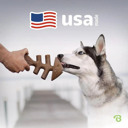Medium-Sized Durable Dog Chew Toy for Aggressive Chewers, Authentic, American-Made