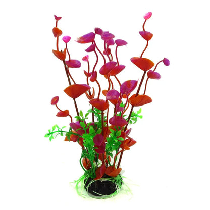 Artificial Aquarium Flower – Purple Plastic Underwater Plant for Fish Tanks