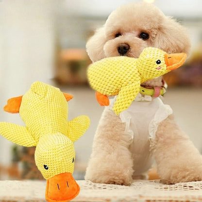 Squeaky Plush Duck Toy for Dogs – Teeth Grinding & Stress Relief Companion Toy
