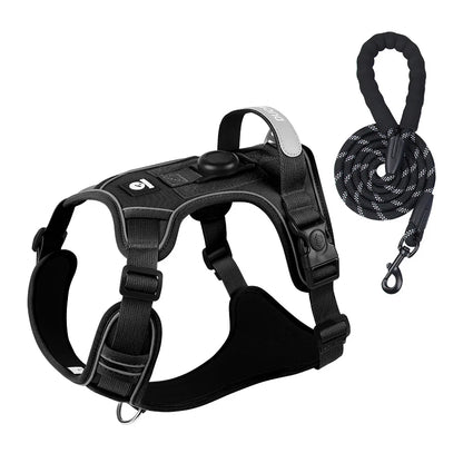 Heavy Duty No-Pull Dog Harness – Reflective Adjustable Vest for Medium & Large Dogs