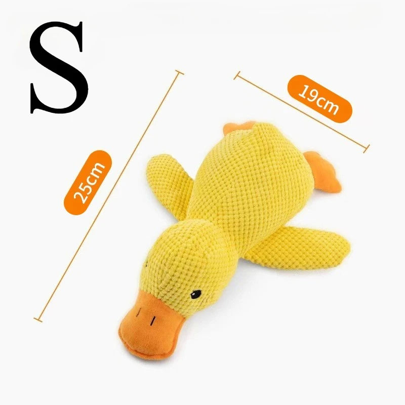 Duck Plush Dog Toy – Quacking Squeaky Chew Toy for Small, Medium & Large Dogs