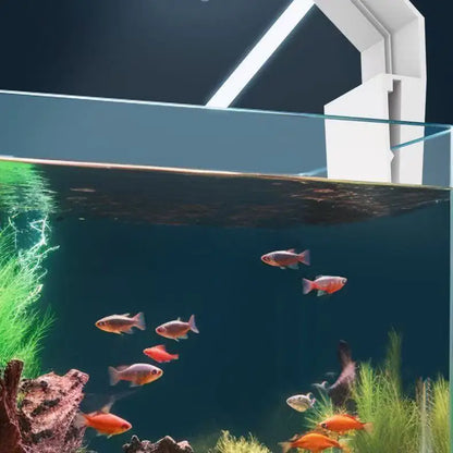 LED Aquarium Clip Light, Waterproof Energy Super Bright Fish Tank Lamp Bracket for Aquatic Landscape Decor