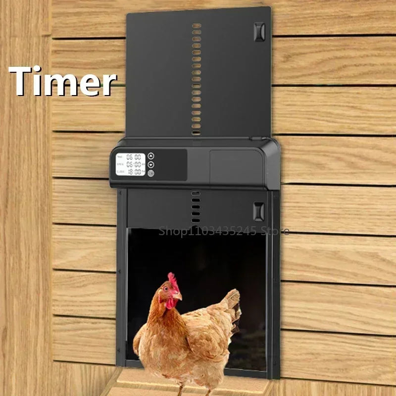 Electric Chicken Coop Door – Automatic Opening & Closing System for Poultry Farms