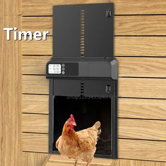 Electric Chicken Coop Door – Automatic Opening & Closing System for Poultry Farms