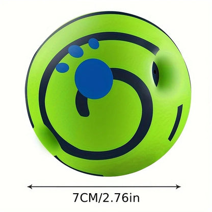 Giggle Sound Dog Ball – Interactive Wobble Toy for Active Dogs