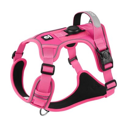 Heavy Duty No-Pull Dog Harness – Reflective Adjustable Vest for Medium & Large Dogs
