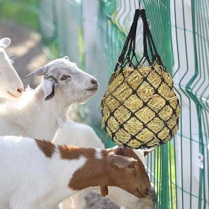 2PCS Horse Hay Bags – Large Capacity Slow Feed Hanging Nets for Livestock