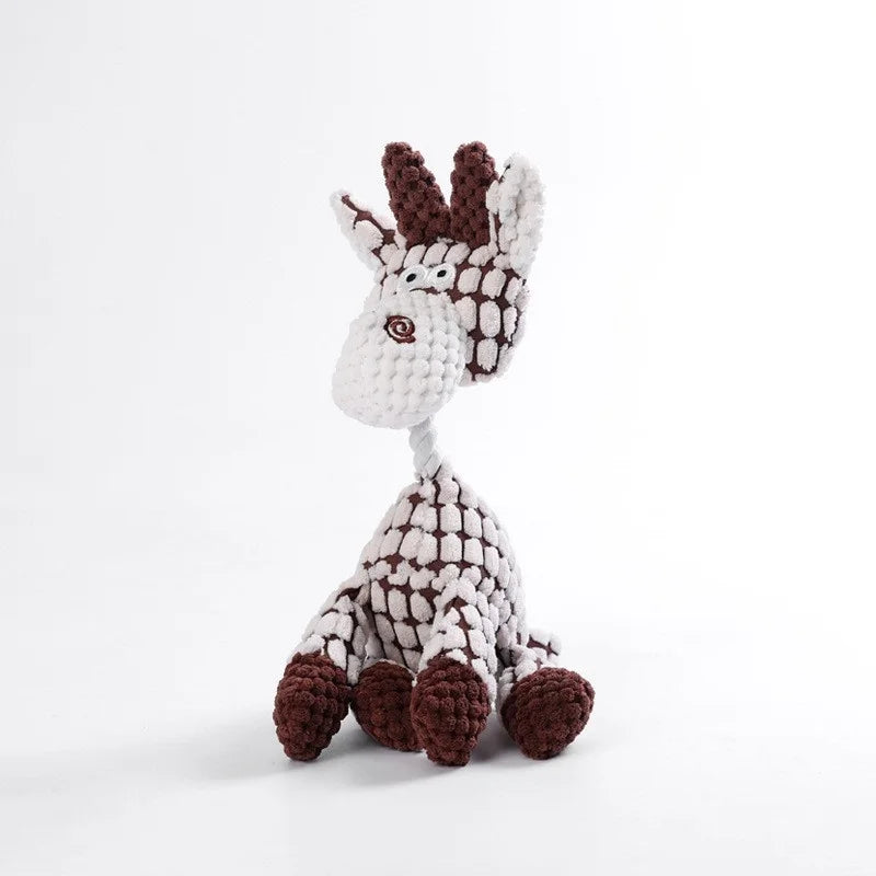 Animal-Shaped Dog Toy – Squeaky Plush Chew Toy for Puppies & Small Breeds