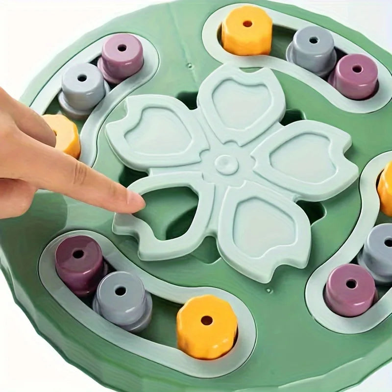 Slow Feeder Puzzle Toy – Battery-Free Brain Training Bowl for Cats