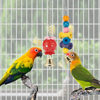 Wooden Bird Toys & Perches – 11PCS Cage Accessory Set for Conures & Cockatiels