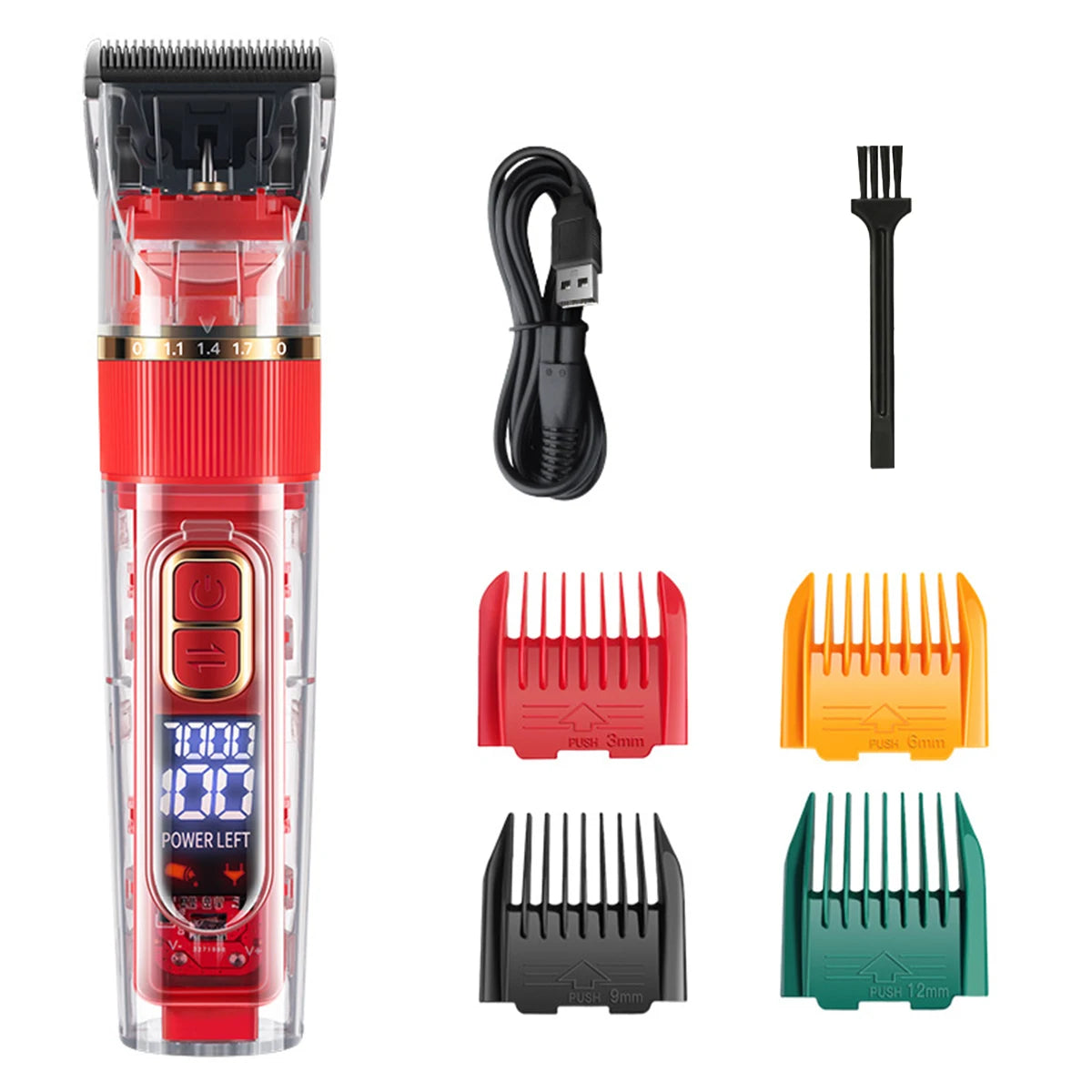 Cordless Pet Hair Clipper – USB Rechargeable Grooming Trimmer for Pets