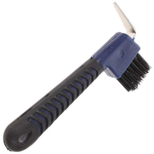 Stainless Steel Hoof With Brush Comfortable Grip Horse Hoof Durable Nylon Bristle Horse Grooming Tools Hoof Cleaning