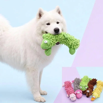 Animal-Shaped Dog Toy – Squeaky Plush Chew Toy for Puppies & Small Breeds