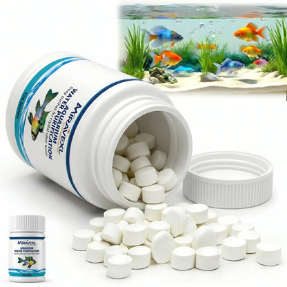 Aquarium Water Purification Tablets Fish Tank Clarifier Rapid Clear Turbidity Clean Ecosystem Care Pet Fish Health Accessories