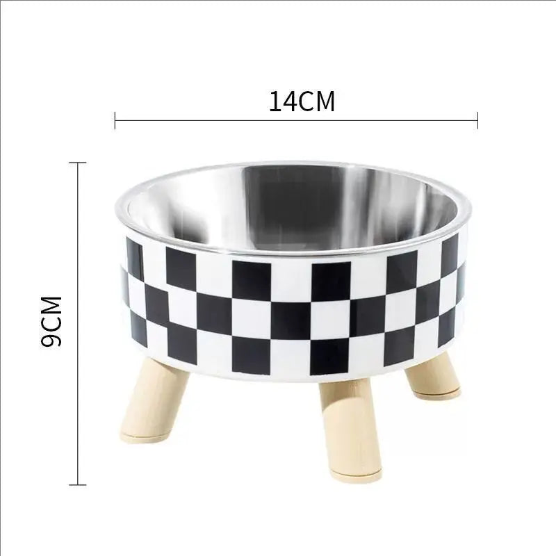 Stainless Steel Elevated Dog Bowls – Raised Food and Water Feeder for Pets