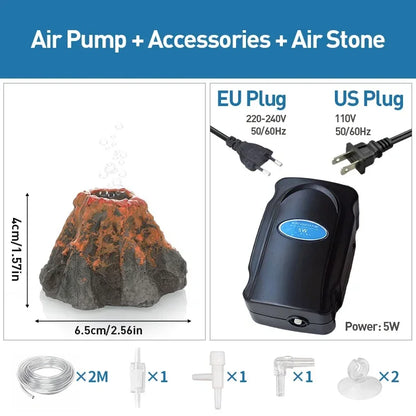 Fish Tank Bubble Pump – Silent 5W Aquarium Air Pump for Oxygenation
