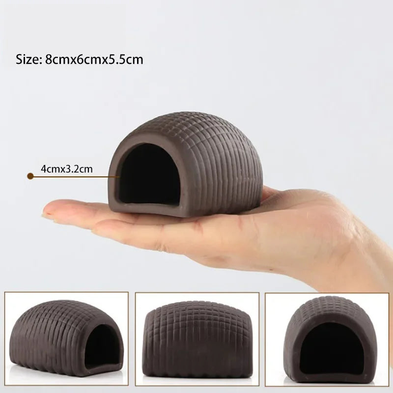 Ceramic Fish Tank Cave – Simulation Stone Hideout for Fish, Shrimp & Crayfish