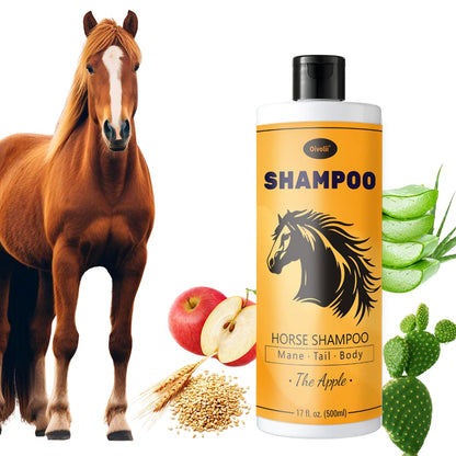 Moisturizing Horse Coat Shampoo – Apple-Scented Mane & Tail Care for All Breeds