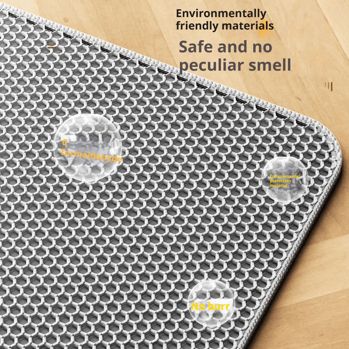90CMX60CM Cat Litter Mat Waterproof Double Layer Pet Litter Box Mat Pet Toilet Cat Mat Nonslip Sand Cat Washable Mat Pet Clean