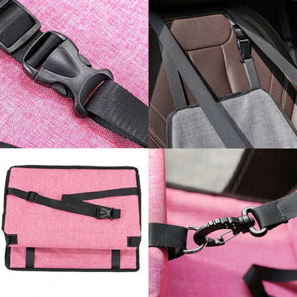 Portable Pet Car Seat Hammock – Foldable Carrier Bag for Cats & Dogs