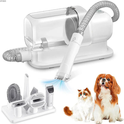 Pet Hair Vacuum Grooming System – 2.3L Dust Cup for Dogs & Cats