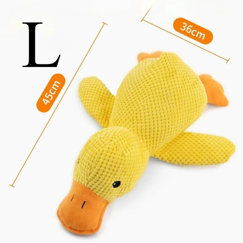 Squeaky Plush Duck Toy for Dogs – Teeth Grinding & Stress Relief Companion Toy