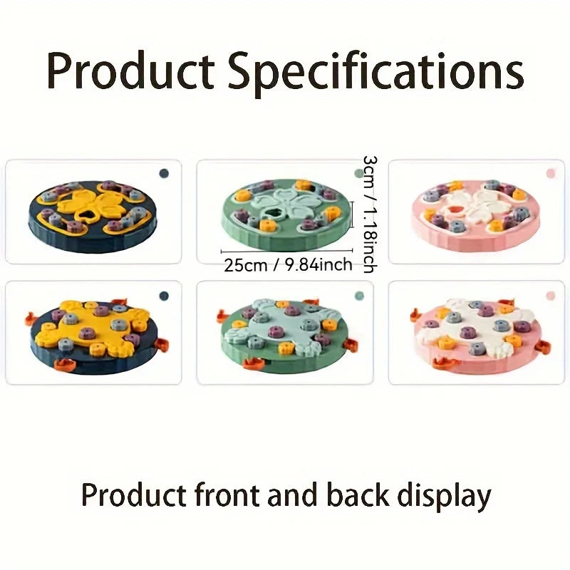 Slow Feeder Puzzle Toy – Battery-Free Brain Training Bowl for Cats