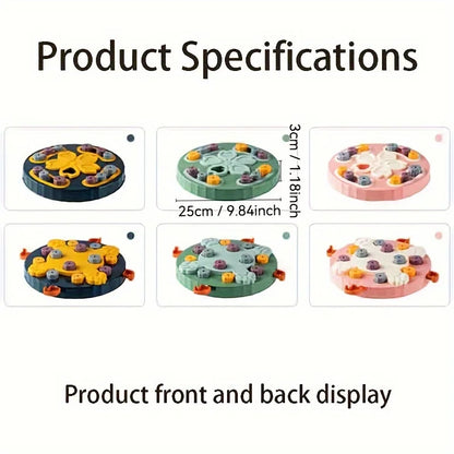 Slow Feeder Puzzle Toy – Battery-Free Brain Training Bowl for Cats