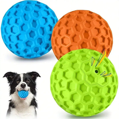 Heavy-Duty Squeaky Dog Toy Ball – Durable Chew Toy for Strong Chewers