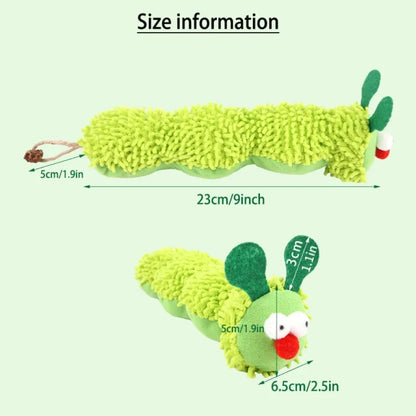 Catnip Caterpillar Toy – Interactive Dental Chew Toy for Kittens and Cats