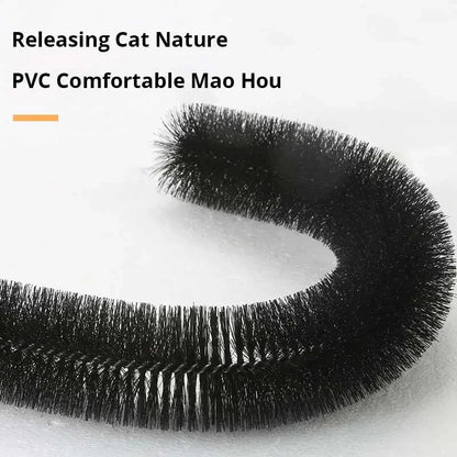 Cat Self-Groomer Arch – Massage Brush & Scratching Pad Toy for Cats