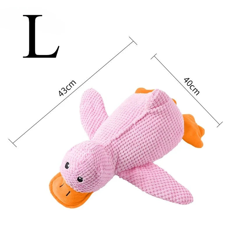 Squeaky Plush Duck Toy for Dogs – Teeth Grinding & Stress Relief Companion Toy