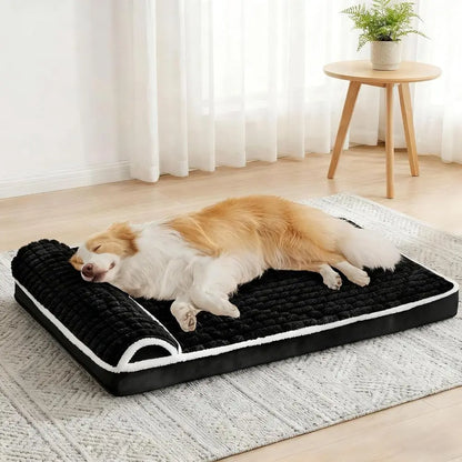 XL Dog Bed with Washable Cover – Comfortable Waterproof Orthopedic Pet Bed