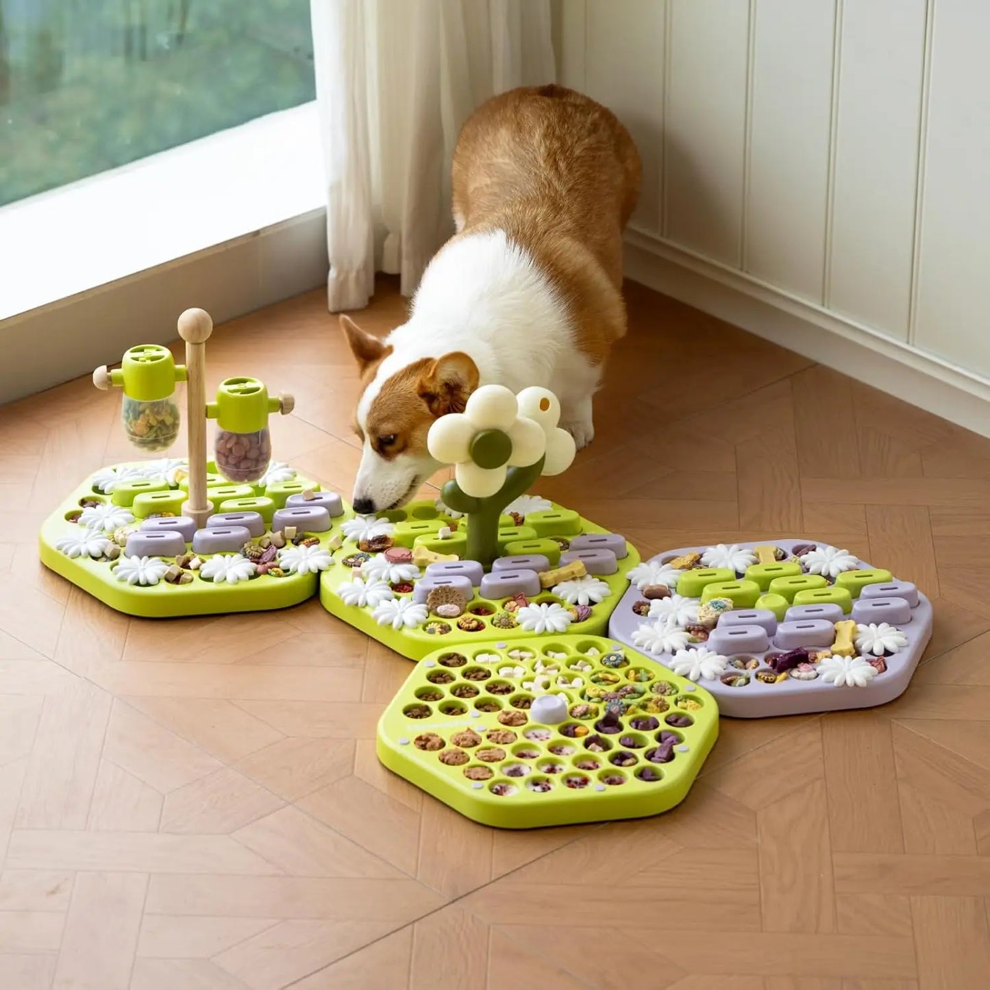MEWOOFUN Advanced Dog Puzzle Toy – IQ Training & Treat Dispensing Slow Feeder