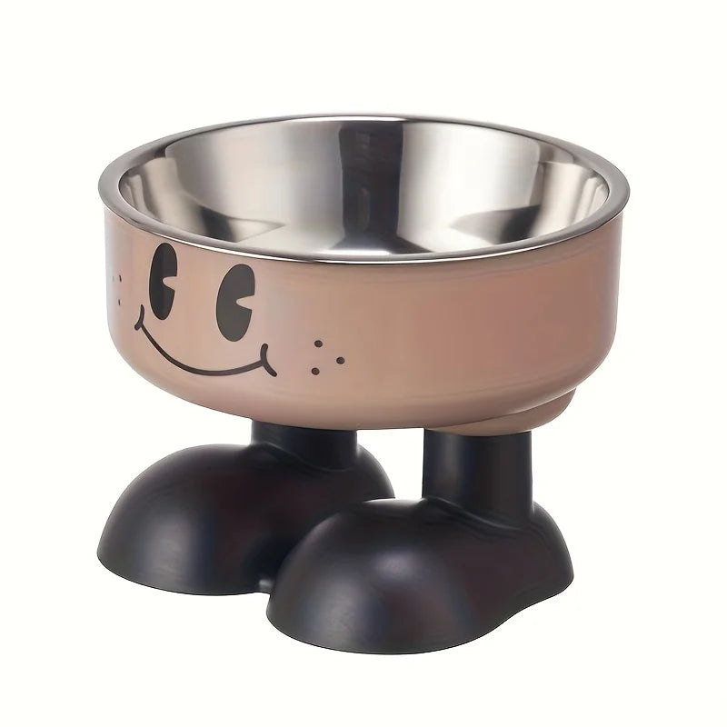 Adjustable Elevated Pet Bowl – Stainless Steel Food & Water Feeder for All Sizes