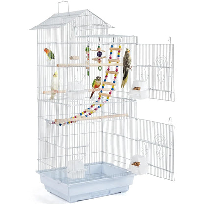 39" Parrot Cage – Spacious Flight Cage for Green Cheek Conures & Sun Parakeets