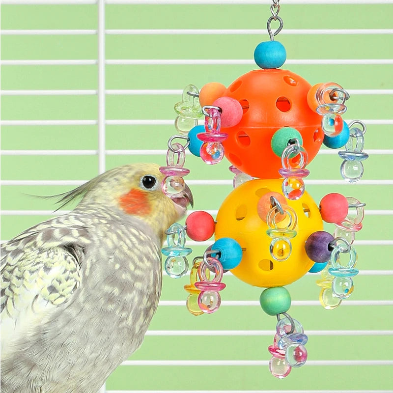 Cockatiel Foraging Swing Toy – Hanging Bite & Play Toy for Pet Birds