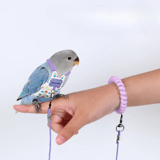 2m Super Light Parrot Clothes Outdoor Harness Bird Flying Leash Anti-lost Flight Suit for Sun Conurm