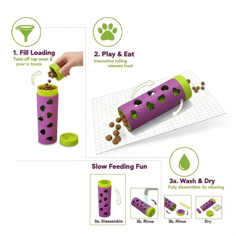 Slow Feeder Chew Toy – Bite-Resistant Interactive Treat Dispenser for Pets