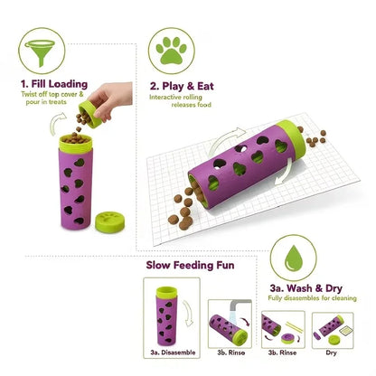 Slow Feeder Chew Toy – Bite-Resistant Interactive Treat Dispenser for Pets
