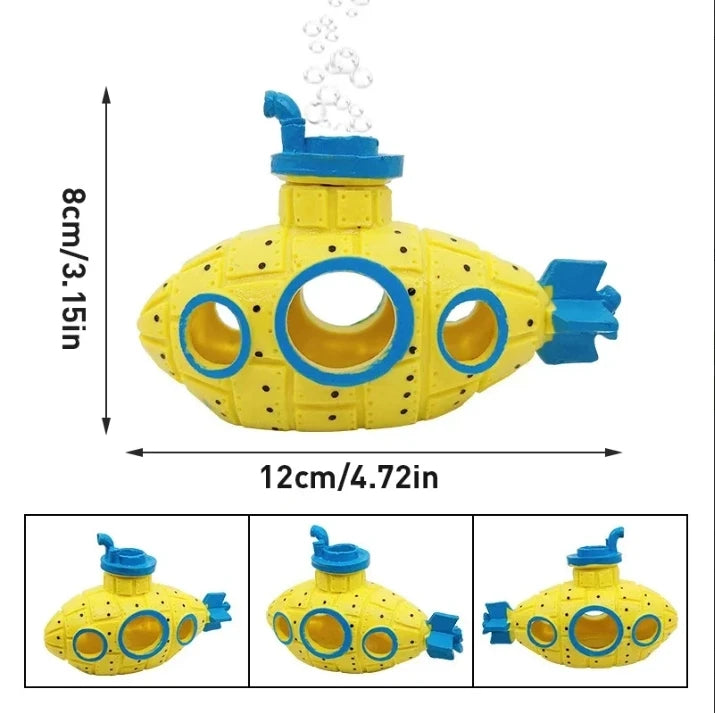 Artificial Aquarium Decoration Shelter Ornament Submarine Decor Resin Landscaping House for Fish Accessories for Aquarium Stuff