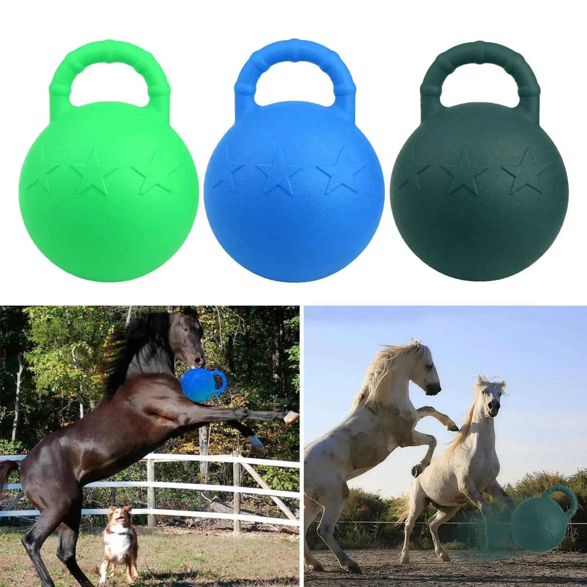 High Quality Rubber Equine Play Ball Dogs Toy Ball Horse Ball for Training Horses, Play Accessories