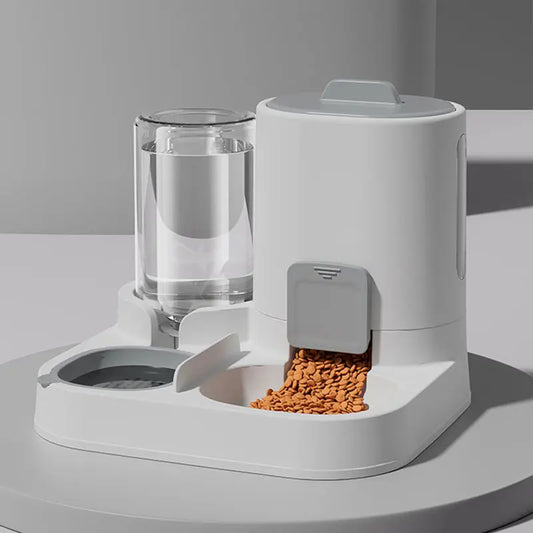 Spill-Proof Pet Feeder – Automatic Gravity Food & Water Station for Cats and Dogs