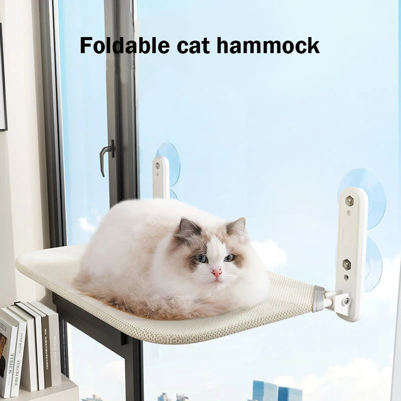 Suction Cup Cat Window Hammock – Washable Hanging Bed for Cats and Kittens