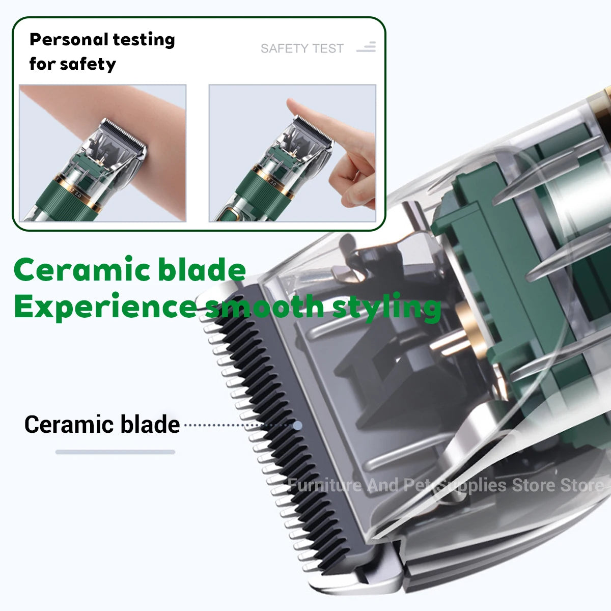 Cordless Pet Hair Clipper – USB Rechargeable Grooming Trimmer for Pets