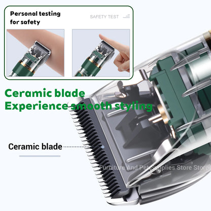Cordless Pet Hair Clipper – USB Rechargeable Grooming Trimmer for Pets