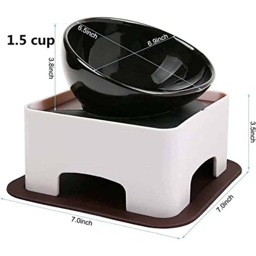 Non-Slip Ceramic Dog Bowl – Wide Mouth Feeding Dish for Small Breeds