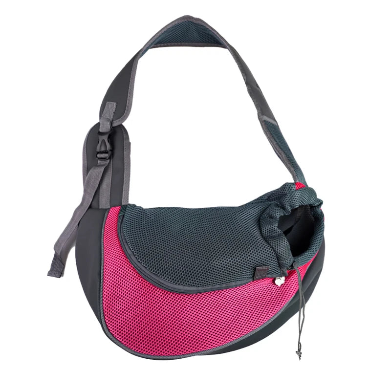 Crossbody Pet Carrier Bag – Portable Mesh Travel Tote for Cats & Dogs