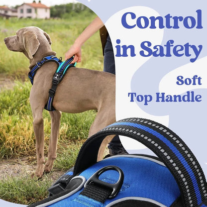 Heavy Duty Dog Harness – Comfortable No-Pull Training Vest for Large Breeds