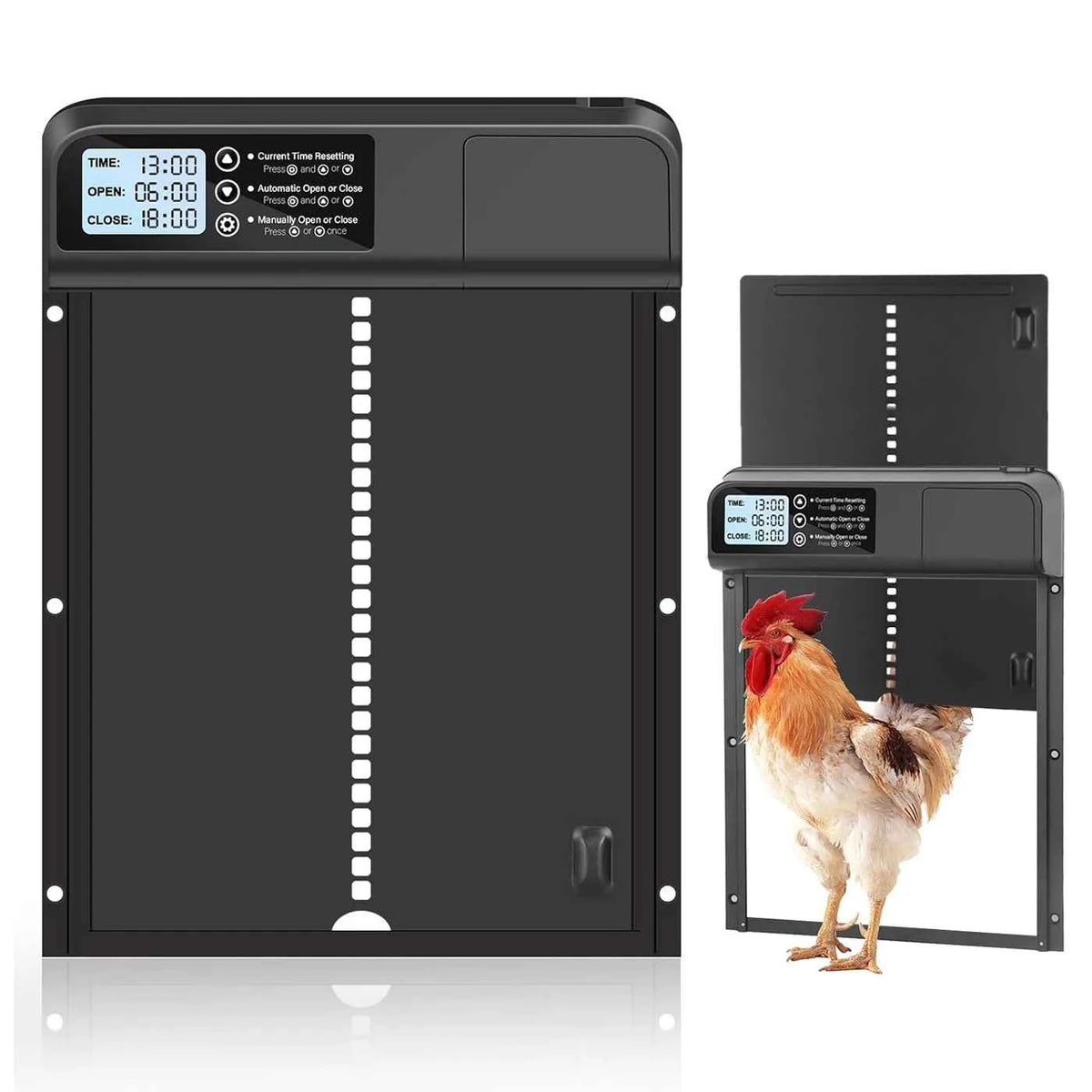 Electric Chicken Coop Door – Automatic Opening & Closing with Built-In Safety Protection